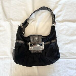 GUESS black vintage shoulder bag